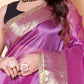 Soft TISSUE Silk Saree - Pink