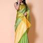 Banarasi Embroidery tissue Silk Saree - Green