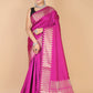 Magenta Pink Munga silk Saree-Sona