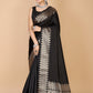 Black Munga silk Saree-Sona