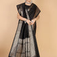 Black Munga silk Saree-Sona