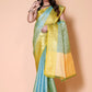 Banarasi Embroidery tissue Silk Saree - Blue