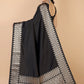 Black Munga silk Saree-Sona