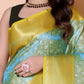 Banarasi Embroidery tissue Silk Saree - Blue