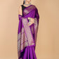 Violet Munga silk Saree-Sona