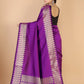 Violet Munga silk Saree-Sona