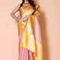 Banarasi Embroidery tissue Silk Saree - Pink