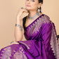 Violet Munga silk Saree-Sona