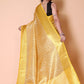 Banarasi Embroidery tissue Silk Saree-Gold