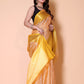 Banarasi Embroidery tissue Silk Saree - Orange