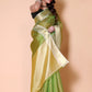 Gold TISSUE silk Saree - Green