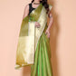 Gold TISSUE silk Saree - Green