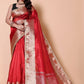 Soft TISSUE Silk Saree - Red