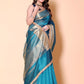 Soft TISSUE Silk Saree - Blue