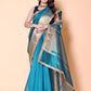 Soft TISSUE Silk Saree - Blue