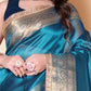 Soft TISSUE Silk Saree - Blue