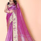 Soft TISSUE Silk Saree - Pink