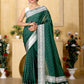 Green Banaras Crepe silk - AbirabyBeena