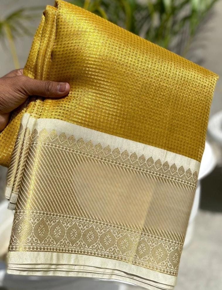 Gold TISSUE silk Saree