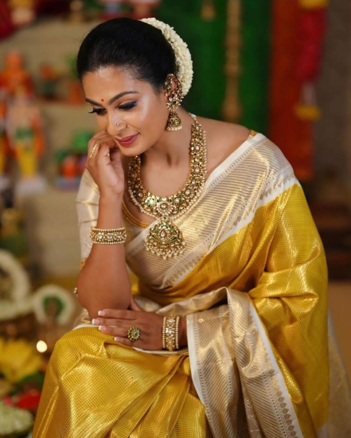 Gold TISSUE silk Saree