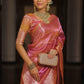 Ombre TISSUE silk Saree - Pink