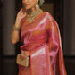 Ombre TISSUE silk Saree - Pink