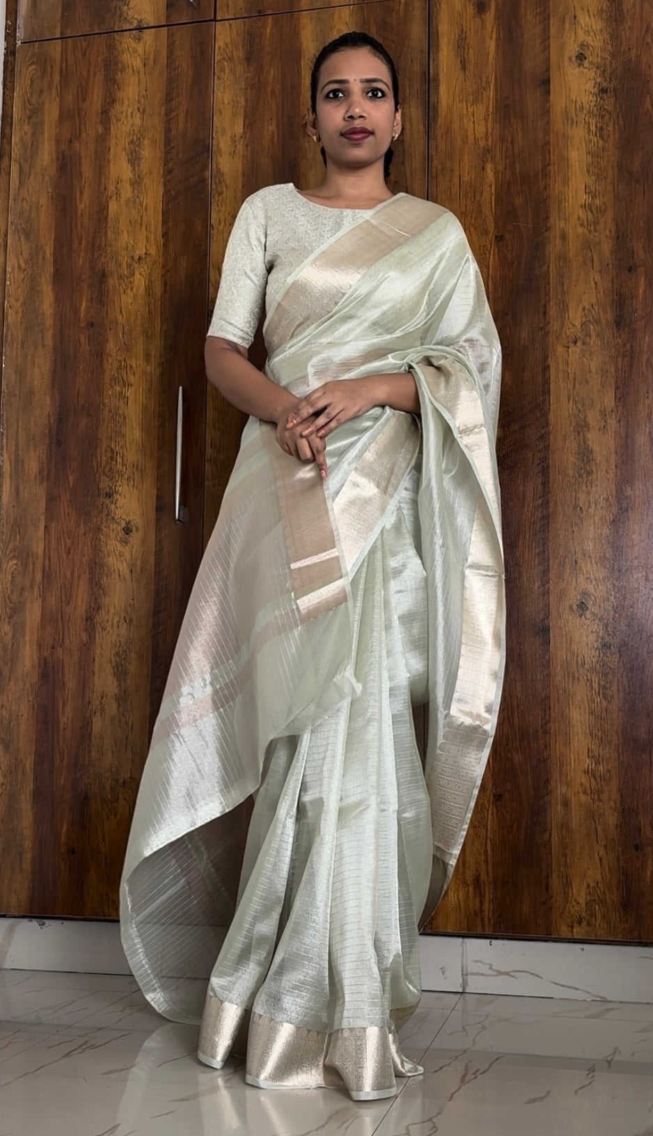 Nayantara Banarasi tissue Silk Saree