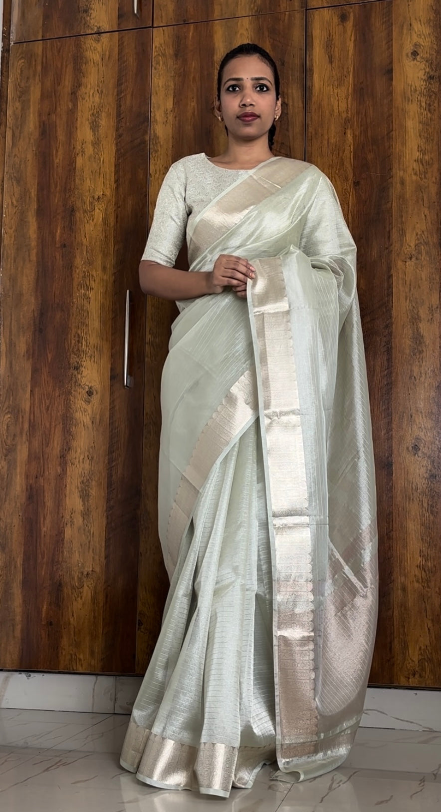 Nayantara Banarasi tissue Silk Saree