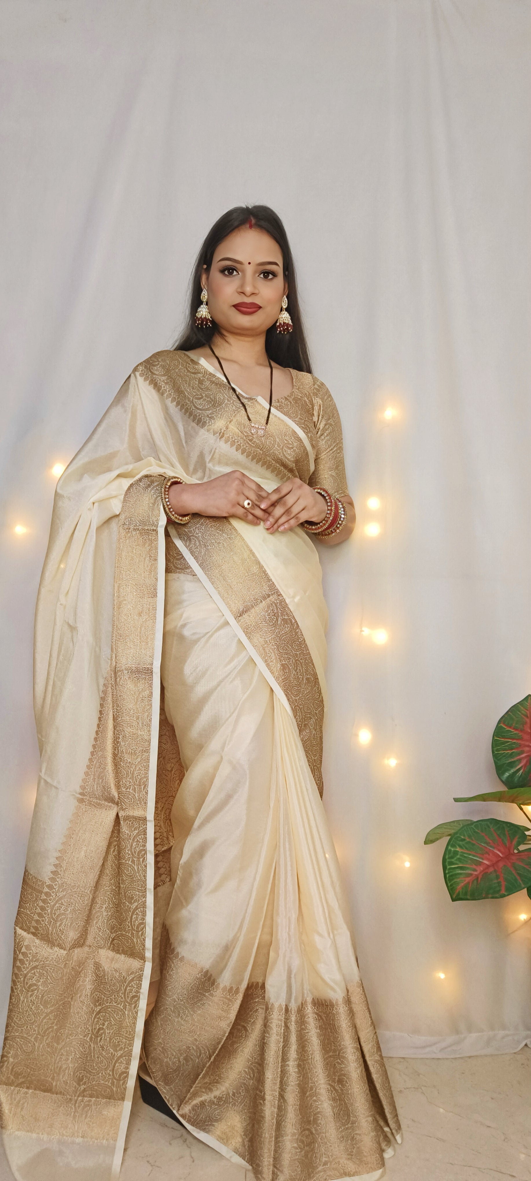 Beige Designer Handloom Kota Silk Sarees Get Extra 10% Discount on All –  Dailybuyys