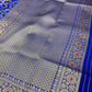 Nita ambani semi katan silk Saree - Blue Jaal