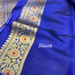 Nita ambani semi katan silk Saree - Blue Jaal