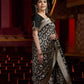 Nita ambani semi katan silk Saree - Black