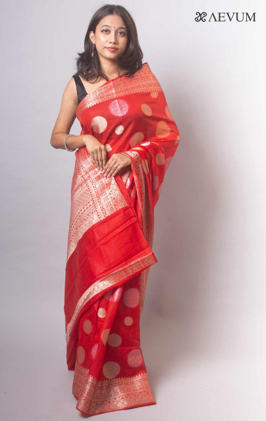 Red Georgette silk Saree-Mona