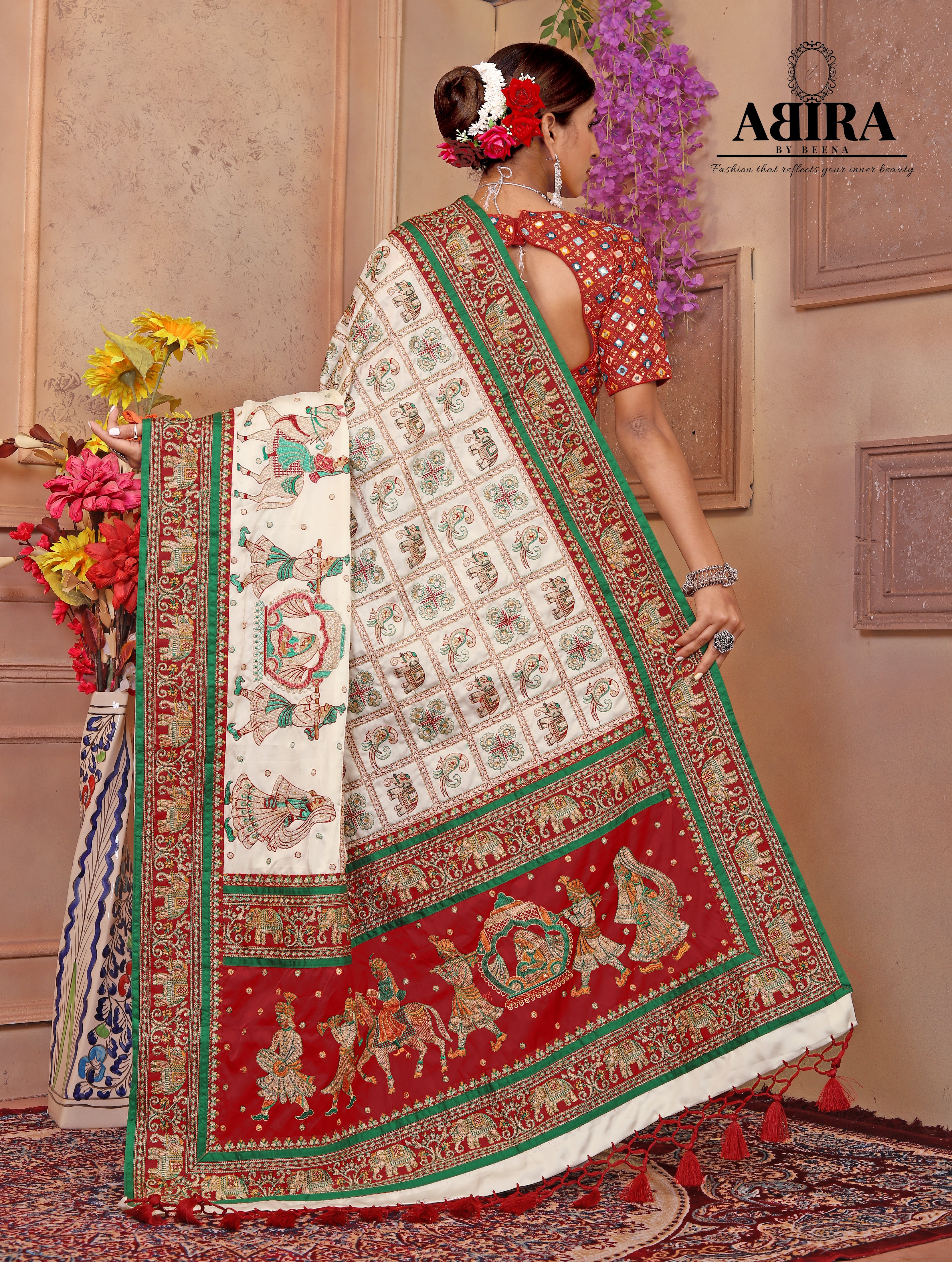 Gharchola saree @heritage of Vanza 9879333531 [Video] | Fancy dresses long,  Saree designs, Saree
